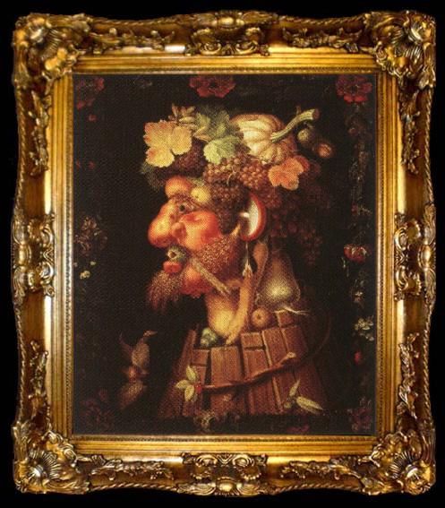 framed  Giuseppe Arcimboldo Autumn, ta009-2